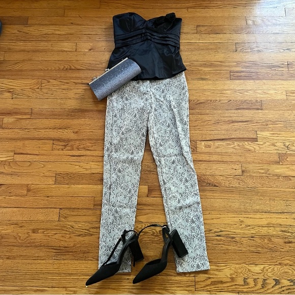Forever 21 Pants - Forever 21 lace overlay pants SZ S